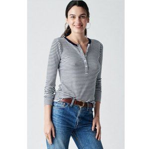 FAHERTY Henley Abyss Stripe NWOT